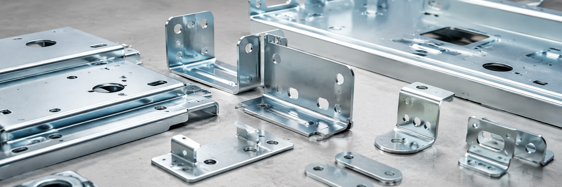 Sheet metal brackets for custom mounting applications