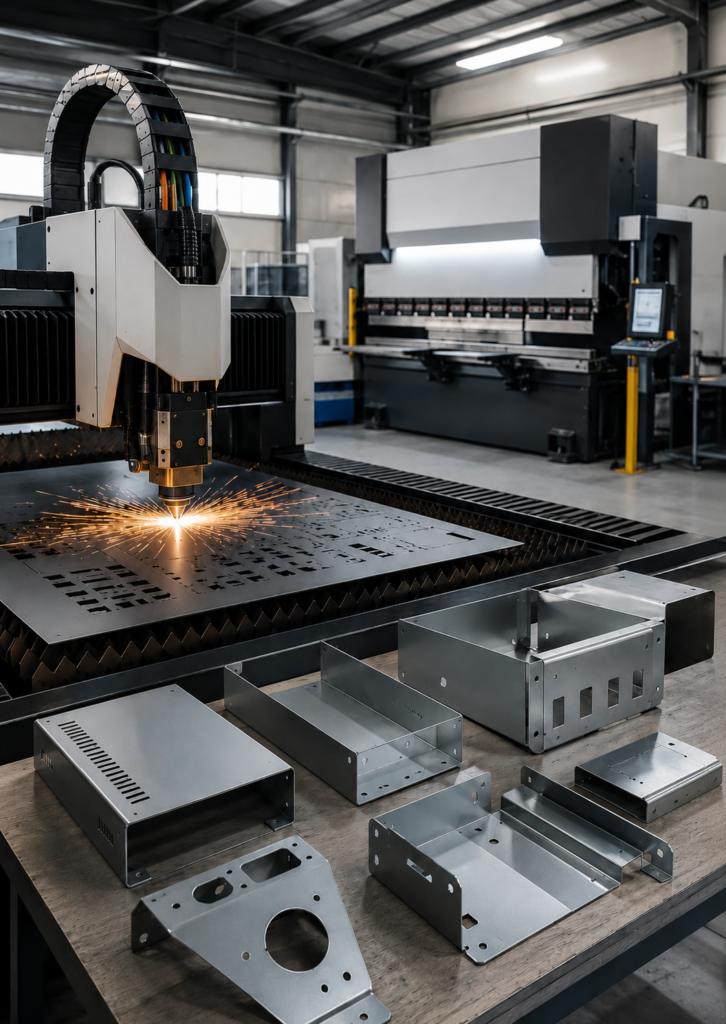Sheet metal fabrication services for custom metal parts