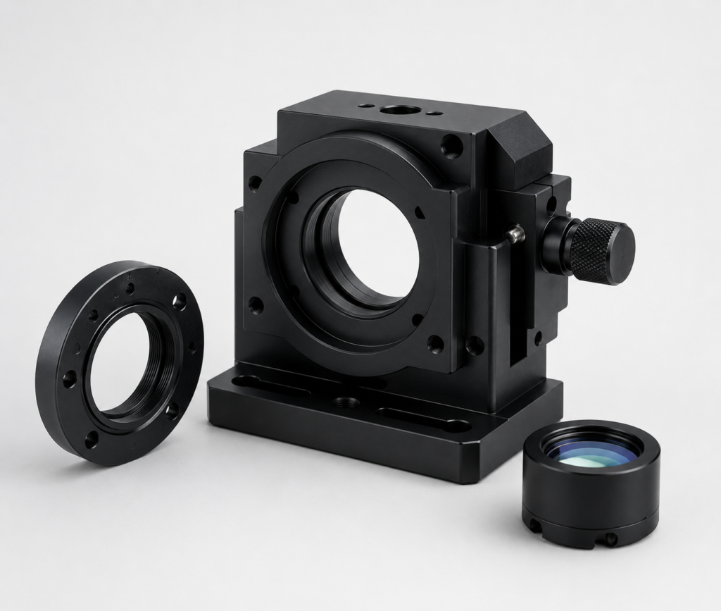 Retaining rings for optical components and assemblies