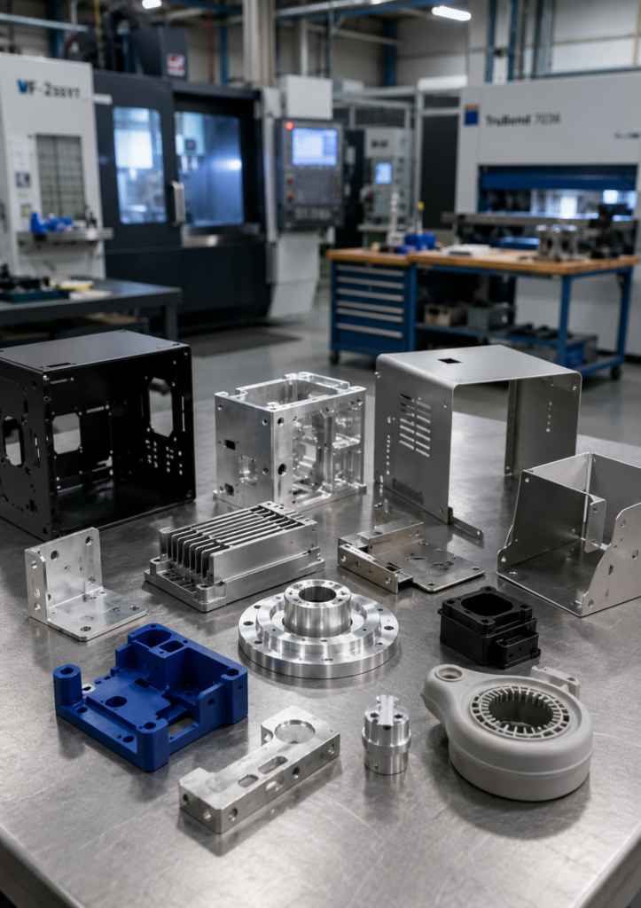 Low volume manufacturing services for custom parts
