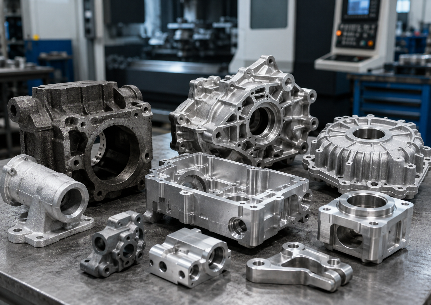 Low pressure die casting for strong metal components