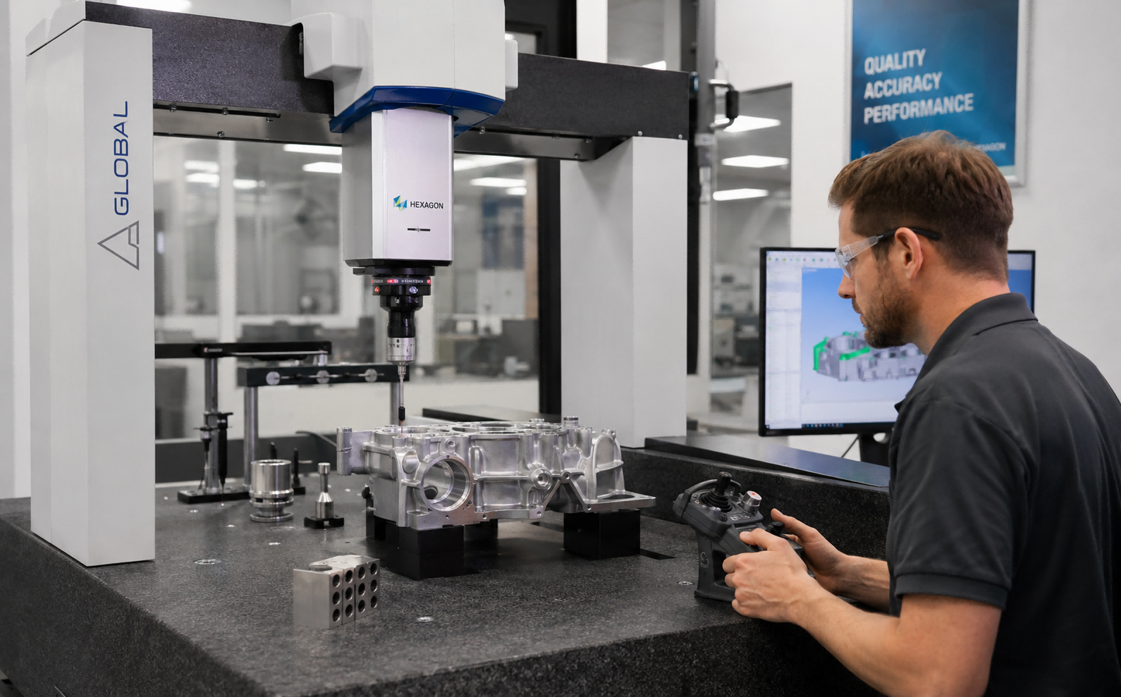 CMM inspection for precision CNC machined parts