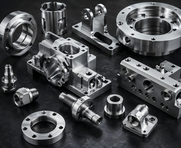 Precision CNC machined parts portfolio