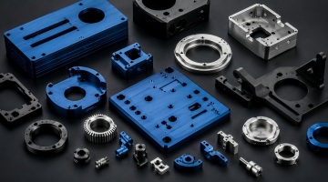 Anodized aluminum CNC machined parts