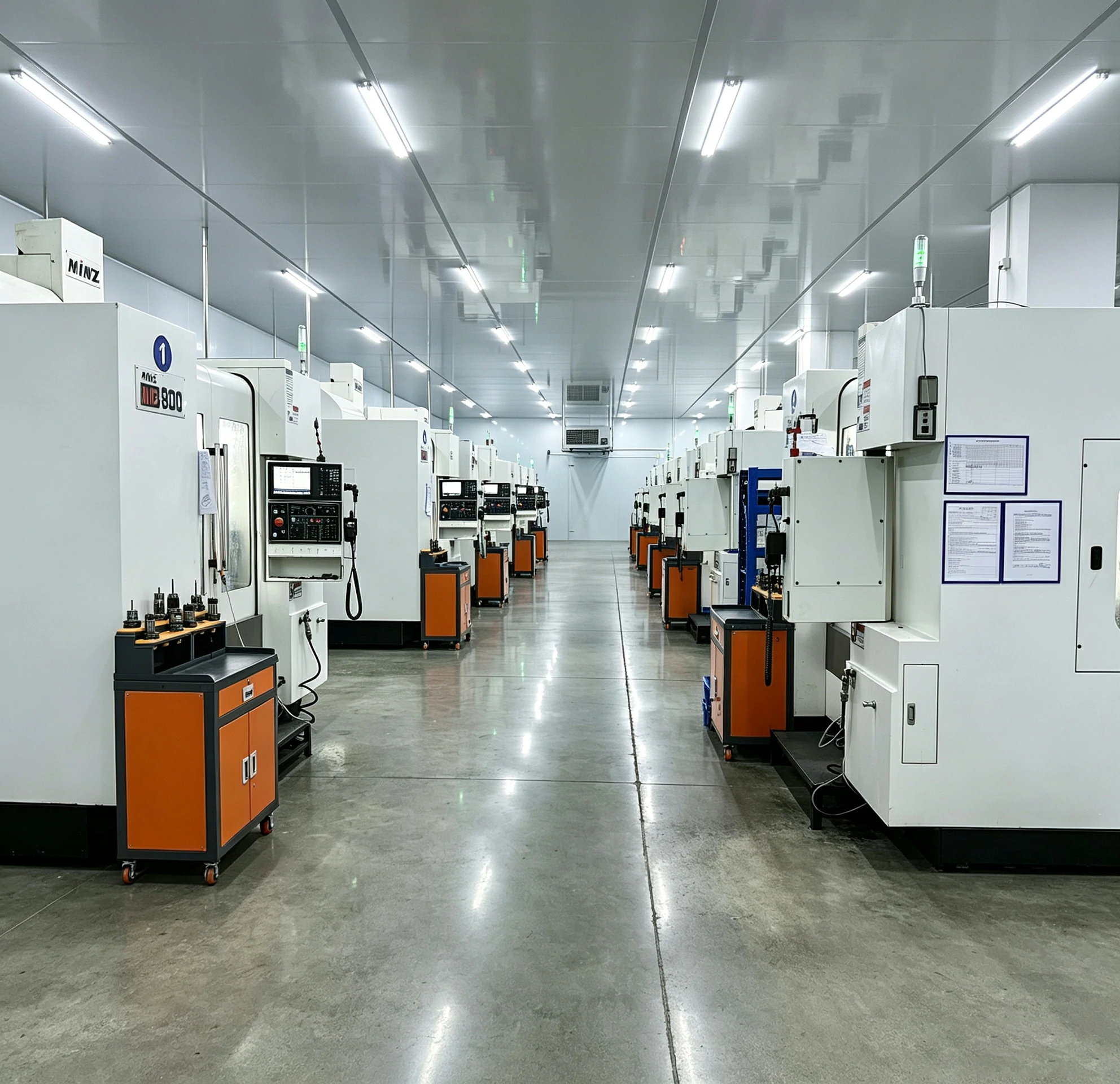 CNC milling center for precision machined parts