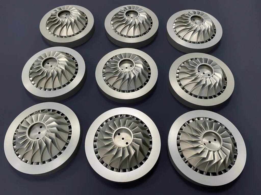 5 Axis CNC Machining Aluminum Turbo Turbine Impeller Wheel | Aerospace Batch Custom Precision Machined Parts