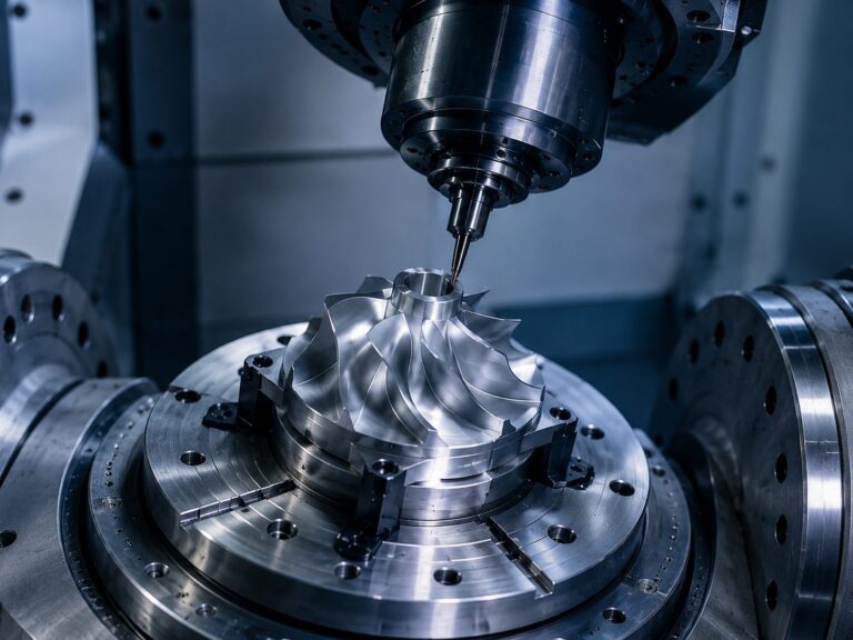 5-axis machining services for complex impellers and precision metal parts