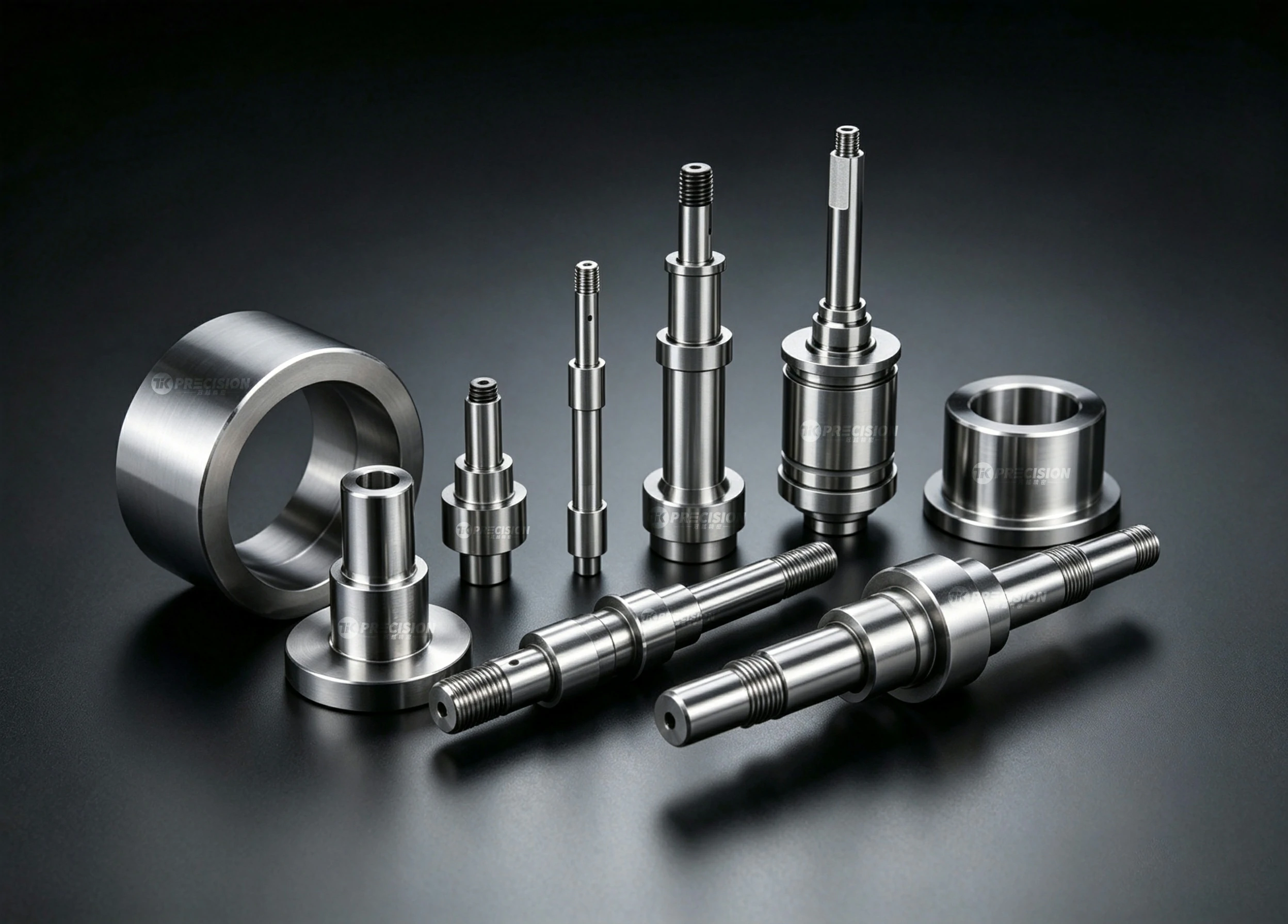 CNC turned shafts and round components