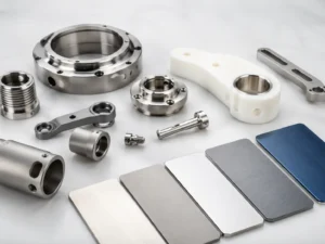 Stainless steel and PEEK medical components