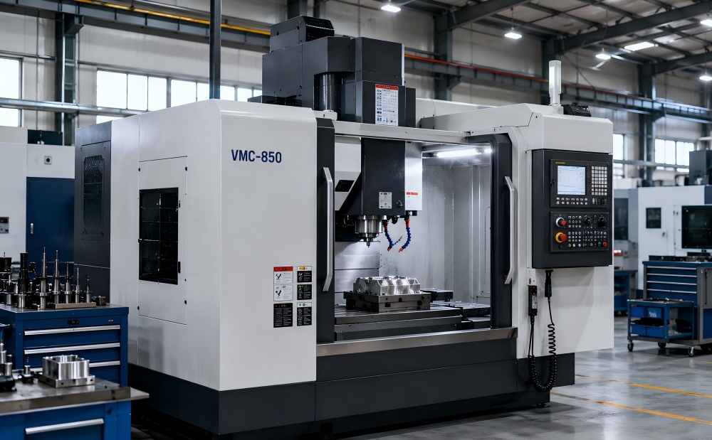 CNC milling center for precision machined parts