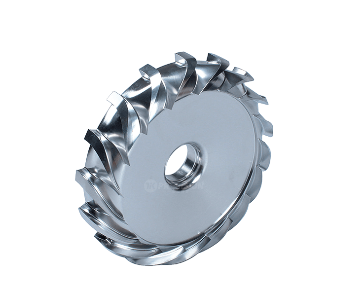CNC machined turbocharger diffuser, precision aluminum part