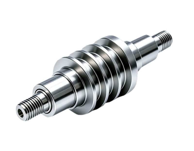 Micro gas turbine rotor shaft, Inconel 718 precision mill-turn machined, APU and micro turbine applications