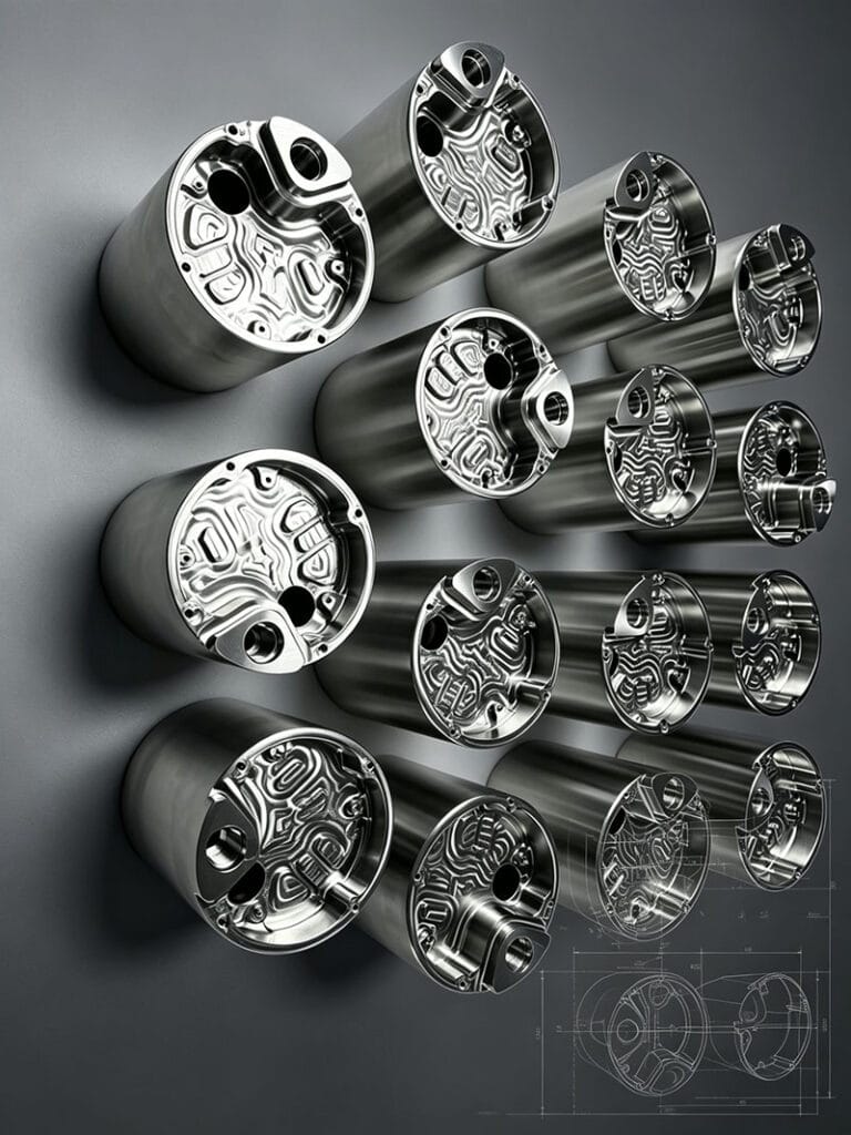 Custom stainless steel CNC rapid prototype components for aerospace and medical applications